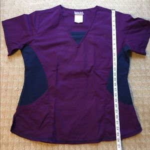 Butter Soft Scrub Set - Purple and Navy